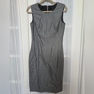 Boss Charcoal Sleeveless Midi Dress